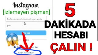 İnstagram Hesap Çalma 2024 Yeni Yöntem \u00100 Kanıtlı [upl. by Fonda645]