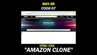 Current Coders 221000 Day 2 of making amazon website clone clone webdevelopment web coders [upl. by Mcclelland]