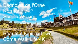 Explore The Beautiful French Spa Town Bagnoles de lOrne  4K 🎧  🇫🇷 [upl. by Nnednarb64]