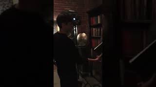 Harry amp Matt playing with books BTS on set [upl. by Dolli]