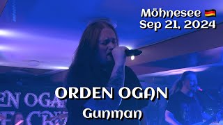 Orden Ogan  Gunman Möhnesee DE🇩🇪 September 21 2024 LIVE HDR 4K [upl. by Lierbag]