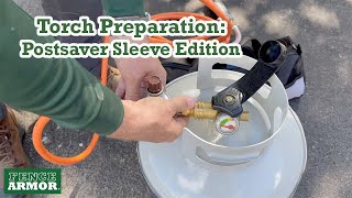 Setting Up Your Torch for Postsaver Sleeve Installation  Fence Armor [upl. by Worlock]