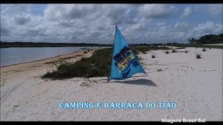 Jericoacoara CAMPING E BARRACA O TIÃO  Ceará Aéreas Drone ©DireitosReservados [upl. by Rehpotsrhc]