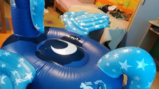 Princess Luna inflatable pool float toy reinforced by pattex transparent glue [upl. by Cordie]