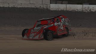 iRacing  Too Easy  UMP Modifieds at Fairbury [upl. by Enoid]