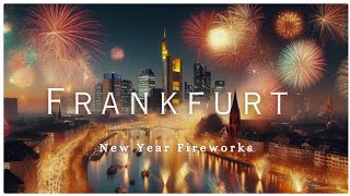 New Year Fireworks at Frankfurt 2024 frankfurt fireworks germany newyear celebration [upl. by Acirat]