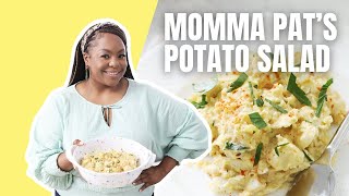 Kardea Browns Momma Pat’s Potato Salad ​ Kardea Browns Southern Thanksgiving  Food Network [upl. by Airdnahs392]