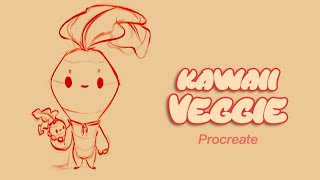 An Artist Sketches a Kawaii Veggie [upl. by Shig]