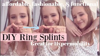 make DIY finger ring splints w me for my hEDS [upl. by Ecile]