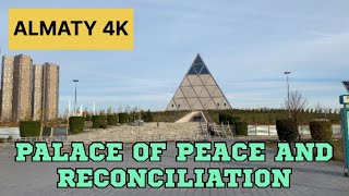 Palace of Peace and Reconciliation  Astana  Walking Tour 4k 60fps  Almaty City [upl. by Dianne]