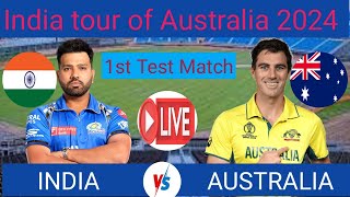 AUS vs IND 1st Match BGT 202425Day 1Session 2 [upl. by Marquez325]