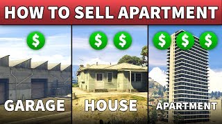 GTA 5 Sell Apartment House or Garage  HOW TO SELL YOUR HOUSE IN GTA 5 ONLINE By Trading It [upl. by Averyl]