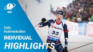 World Cup 2324 OsloHolmenkollen Men Individual Highlights [upl. by Htial701]