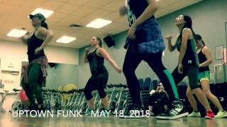 Uptown Funk Practice 5182015 excerpt Club Fitz moves [upl. by Eldred]