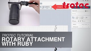 Trotec Tutorial Rotary Attachment on a Speedy 400 Laser with Ruby [upl. by Rosette]