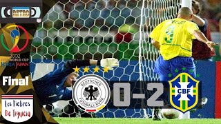 Alemania vs Brasil 🇩🇪🇧🇷⚽️ Final del Mundial Corea amp Japón 2002 Extendido [upl. by Nevyar]