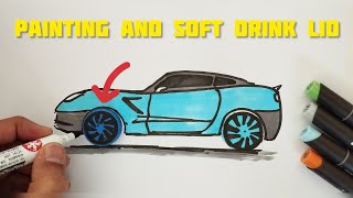 Car design with water bottle lid [upl. by Aldin]