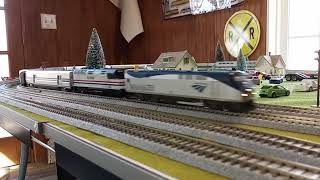 Ho scale trains 80 Present day Amtrak special [upl. by Ndnarb58]