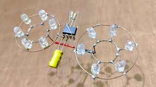 How To Make An LED Flasher Circuit With A 555 Timer Chip [upl. by Ledif]