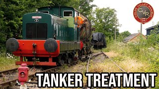 Shunting the 14T Esso Tanker to the Mainline [upl. by Nahtonoj]