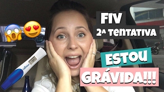 ESTAMOS GRÁVIDOS Fertilização in vitro FIV  2ª tentativa [upl. by Norina478]