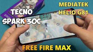 Free Fire Max in Tecno Spark 30C [upl. by Adnorahs522]