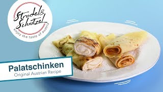 Palatschinken  Original Austrian Recipe [upl. by Trumann]