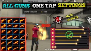 ALL GUNS BEST ONE TAP SETTING OB45 UPDATE BEST SETTINGS TAMIL [upl. by Airdnaxela]