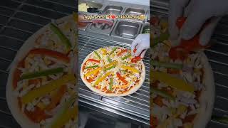 Veggie Pizza😋😘😍  pizza viralvideo streetfood pizzalover indianfood trending foodie food [upl. by Mehcanem]