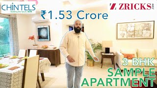 ₹153 cr 🛏️ 3 BHK Sample Apartment 1955 sq ft ► Chintels Serenity Dwarka Expressway Gurugram [upl. by Moser]