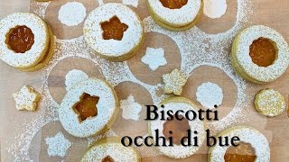 Biscotti Occhi di Bue Farciti con la Marmellata di Albicocche [upl. by Onileba]