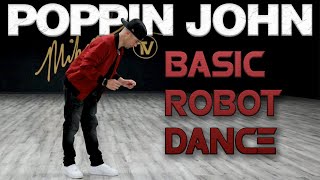 Basic Robot Dance Dance Moves Tutorials Poppin John  MihranTVMIHRANKSTUDIOS [upl. by Riggall]