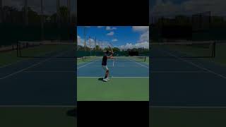 Flat Forehand vs Heavy Topspin Forehand [upl. by Enomor]