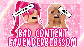 LAVENDERBLOSSOM MAKES BAD CONTENT ROBLOX NEWSDRAMARANT 2022 [upl. by Uwton]