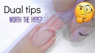 Dual Tips Nails with Polygel [upl. by Floyd]