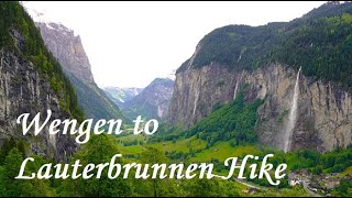 Wengen to Lauterbrunnen Hike [upl. by Lawan228]