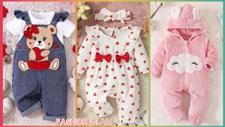 Cute New Born Baby Girl Winter Jumpsuits Collection 202425 [upl. by Lebasile]