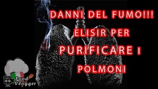 Elisir medicinale fai da te per pulire i polmoni dei FUMATORI  FoodVlogger [upl. by Herald]