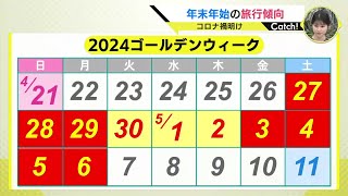 2024年は３連休だらけ！１年間に11回の当たり年 GWは最大１０連休も 連休どう過ごしますか？ [upl. by Dolph]