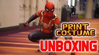 Spiderman Integrated suit cosplay Unboxing from Printcostume [upl. by Esyli]