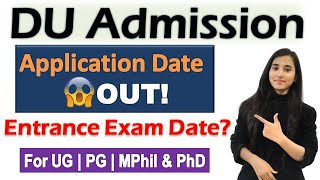 DU Admission Form 2021  DU Application Form 2021 Started  DUET 2021 [upl. by Nodlehs]