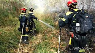 Incendio boschivo Parco Campo dei Fiori Varese  28 Ottobre 2017  Italian Forest Fire [upl. by Ettellocin775]