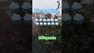 its snowing in Gokceada [upl. by Hatcher375]