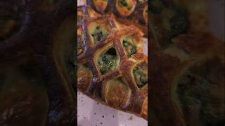 SPINACH AND CHEESE PASTRY nyc food healthylifestyle eating vegetables mom breakfast foodie [upl. by Wandis871]