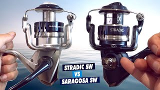 Shimano Stradic SW vs Saragosa SW unbox review test 2021 [upl. by Ladnek]