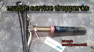 Cara mudah Service dropper post KS i950 ambles mtbindonesia indomountainbike [upl. by Aryad]