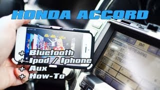 HONDA ACCORD NAV Ipod amp Bluetooth iSIMPLE PXAMG GATEWAY ISBT21 A2DP STREAMING [upl. by Akcirahs]