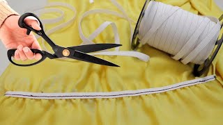 COMO COSTURAR ELÁSTICO SEM MÁQUINA  COSTURA A MÃO  SEWING ELASTIC BY HAND [upl. by Cutlerr]