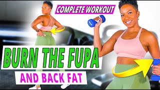 COMPLETE Fupa and Back Fat Burner The Ultimate Home Dumbbell Workout [upl. by Emili]