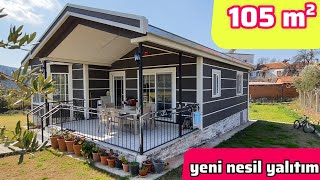 YENİ NESİL YALITIMLI Prefabrik Ev Turu ve Fiyatı  Kazıklı Gizli Temel 105 m² [upl. by Cranston507]